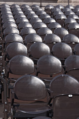 Row of Metallic Seats - Outdoor