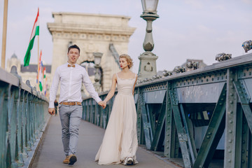 Obraz premium wedding day in Budapest