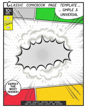 Comic book style template