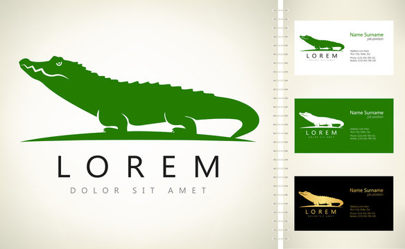 crocodile logo vector