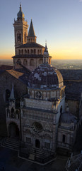 Obraz premium Duomo di Bergamo Città Alta al tramonto