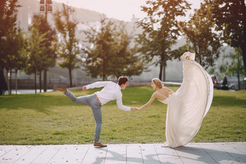 wedding day in Budapest