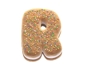 Sandwich Biscuits With cream font.
