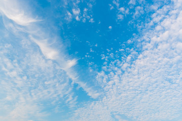 Obraz premium sky with white clouds and bright sky background.