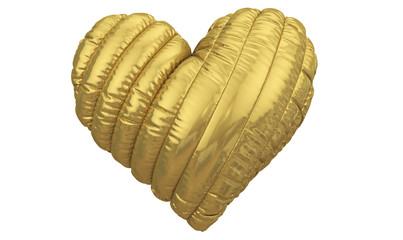Gold balloon font.
