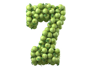 Green apple font.
