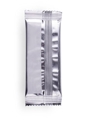 Pack glossy plastic for food or snack