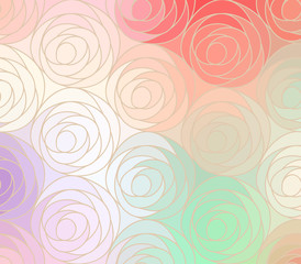 Vector wave background of doodle hand drawn lines