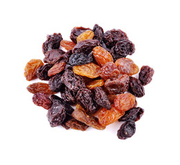 raisins isolated on white background