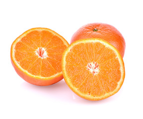 oranges on white background