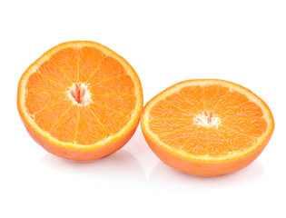 oranges on white background