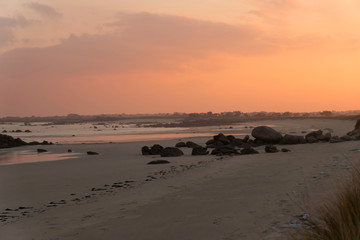 Ein Strand in der Bretagne Frankreich