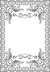 Baroque elegant art frame