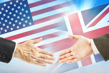International policy. Friendly relations between United States and Great Britain