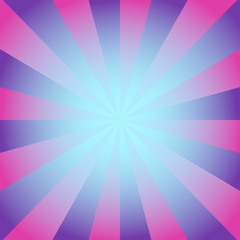 Radial background with radiating rays in violet and pink tones.