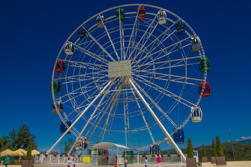 Ferris wheel, Koktobe hill, Almaty, Kazakhstan