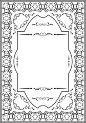 Victorian ornament decor fine frame