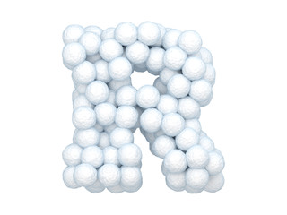 Snowball font.
