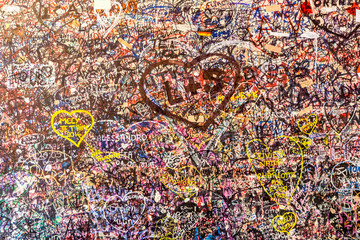 Wall Of Love Messages In Romeo And Juliet House In Verona Italy