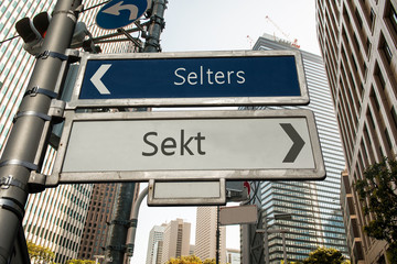 Fototapeta premium Schild 147 - Sekt