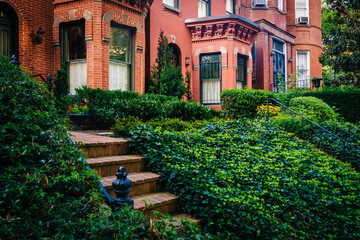 Row houses near Dupont Circle in Washington, DC.
