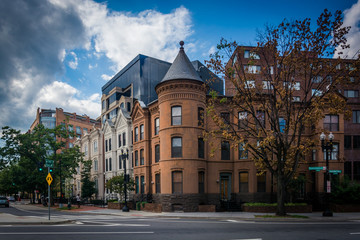 Rowhouses at Washington Circle, in Washington, DC.