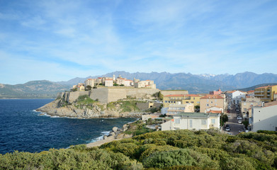Fototapeta na wymiar Corsican coastal town Calvi