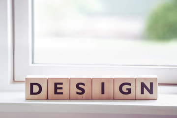 Design sign with letters