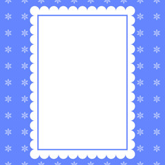 Template frame design for xmas card