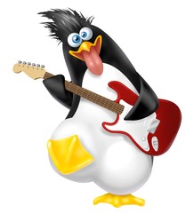 Obraz premium Pinguino rock
