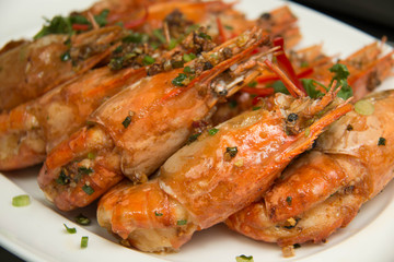 shrimp with black pepper Chinese food