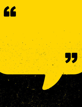 Black and yellow grunge quote poster