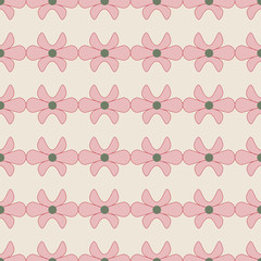 Flower pink seamless pattern