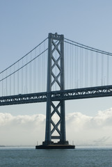 Fototapeta na wymiar bay bridge tower