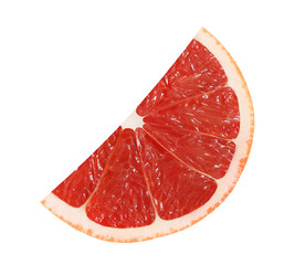 cut grapefruit fruits isolated on white background with clipping path