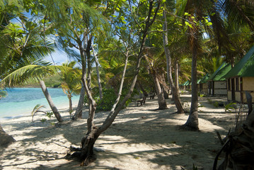 Fijian beachfront bures