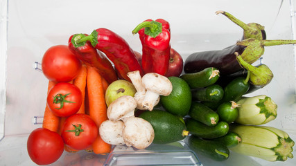 Plenty of fruits and vegetables.