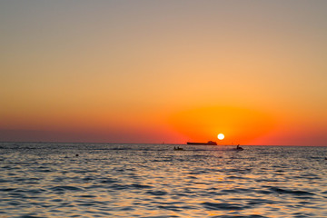 Obraz premium Beautiful sunset on the black sea