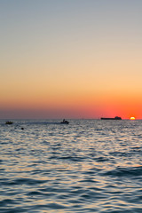 Fototapeta premium Beautiful sunset on the black sea