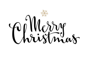 Merry Christmas lettering