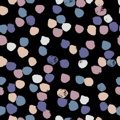 Abstract spots seamless pattern. Painted texture. Vector grunge wallpaper.