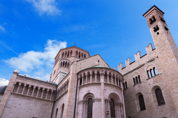 Naklejka premium Cathedral of San Vigilio - Trento Italy