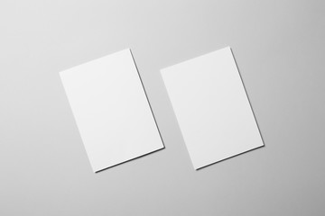 Blank A5 Flyer / Invitation Mock-up