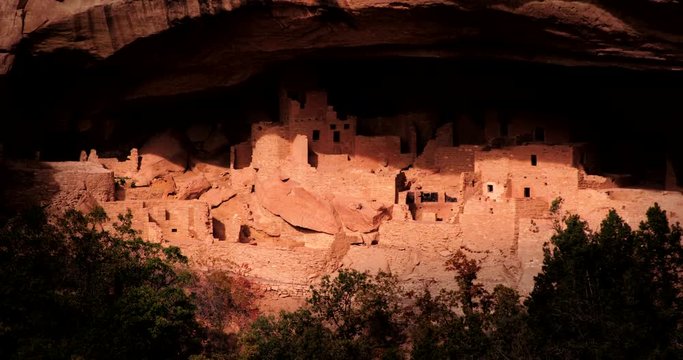 View of cliff dwelling at Mesa Verde National Park