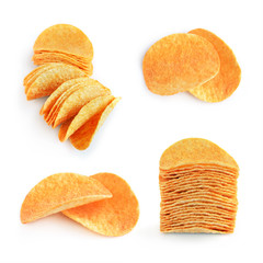 Set of potato chips