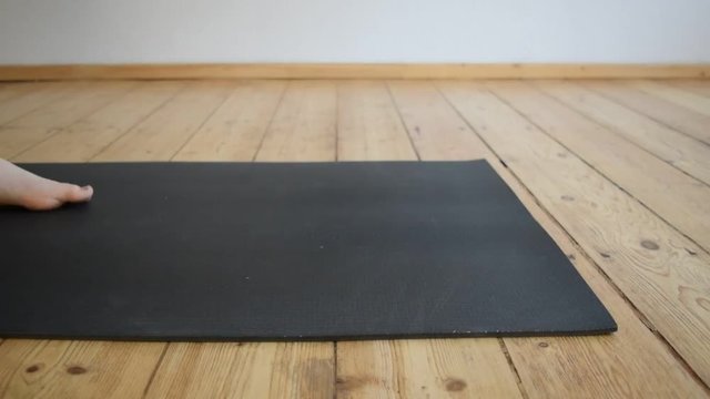 rolling yoga mat