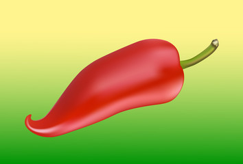 Close-up of chilli pepper on white background