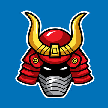 Samurai head helmet 