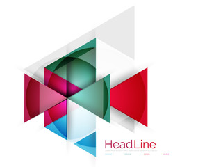 Fototapeta premium Glossy glass modern triangle layout