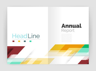 Motion concept. Business annual report cover templates